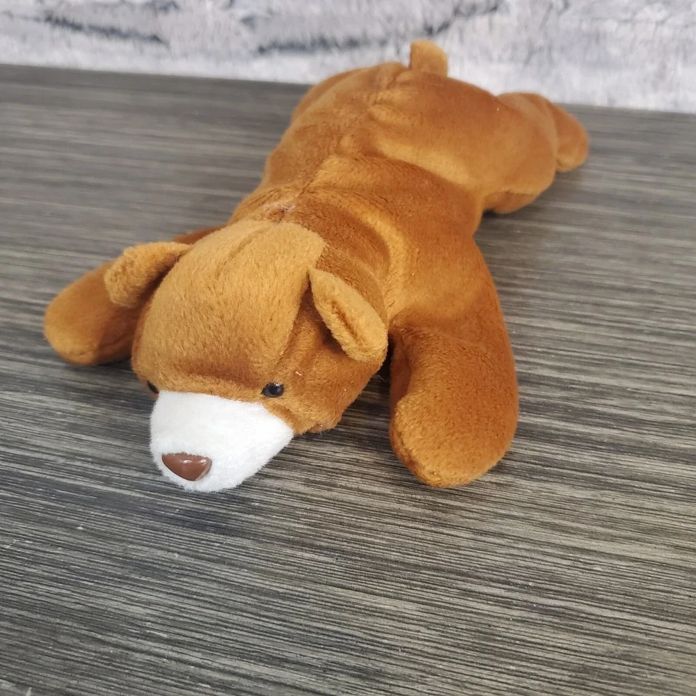Brown Bear Bean Bag Plush Floppy 8